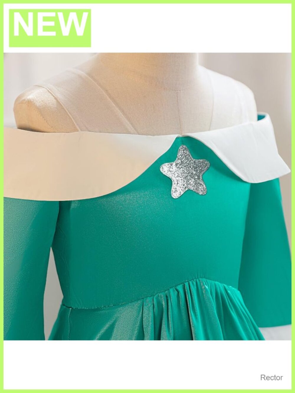 Girls Rosalina Costume One Shoulder Fancy Dress Gown with Accessories - Picture 2 of 5